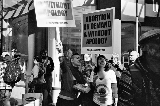 Abortdemonstranter i San Fransisco 2013.