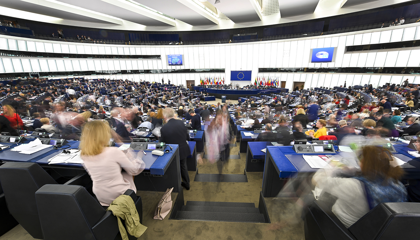 EU-parlamentets plenum efter omröstning. Foto EU-parlamentet.