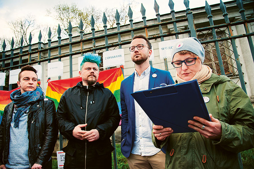 Manifestation mot övergreppen i Tjetjenien. Bild: Mattias Lundblad.