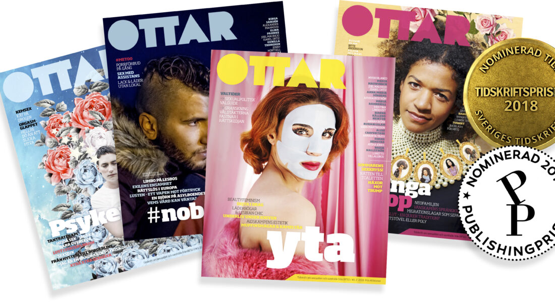fyra ottar-omslag och medaljer