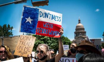 Demonstration för aborträtten i Texas